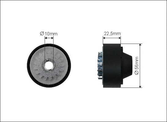 Tensioner Pulley, V-ribbed belt (500032)