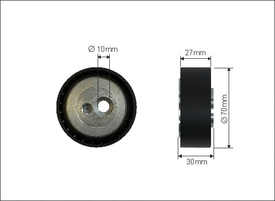 Tensioner Pulley, V-ribbed belt (354-122)