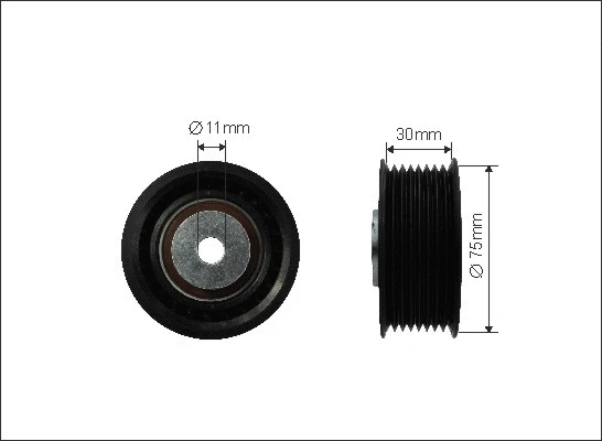 Deflection/Guide Pulley, V-ribbed belt (500060)