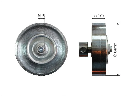 Tensioner Pulley, V-ribbed belt (500041)