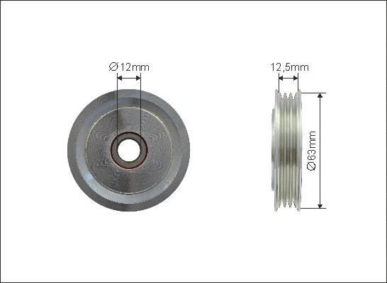 Deflection/Guide Pulley, V-ribbed belt (500093)