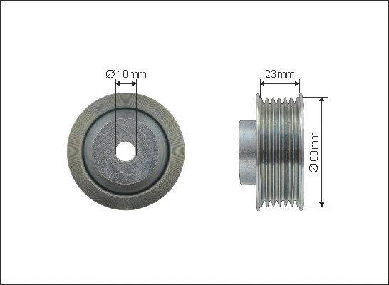 Deflection/Guide Pulley, V-ribbed belt (500120)