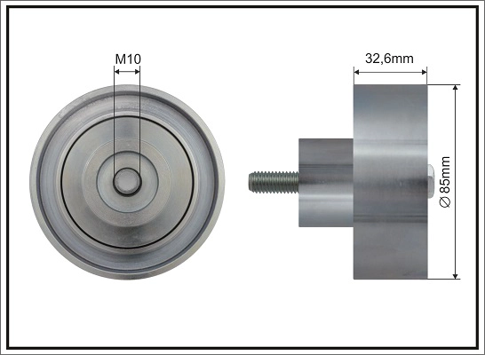 Deflection/Guide Pulley, V-ribbed belt (500695)