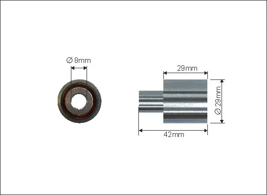 Deflection/Guide Pulley, timing belt (387-135)