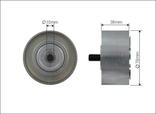 Deflection/Guide Pulley, V-ribbed belt (500194)