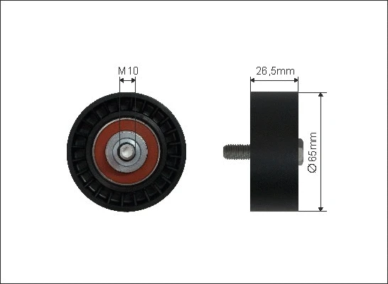 Tensioner Pulley, V-ribbed belt (13-99)