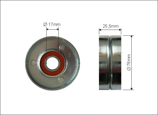Deflection/Guide Pulley, V-ribbed belt (162-00)