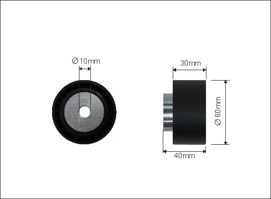 Deflection/Guide Pulley, timing belt (23-31)