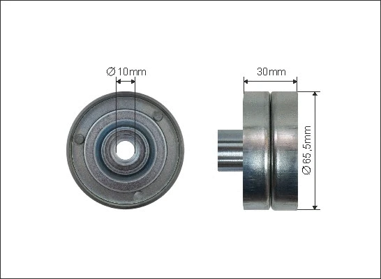Deflection/Guide Pulley, V-ribbed belt (500368)