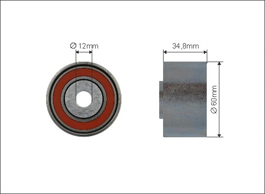 Deflection/Guide Pulley, timing belt (500505)