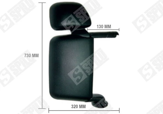 Exterior Mirror, driver cab (61734)