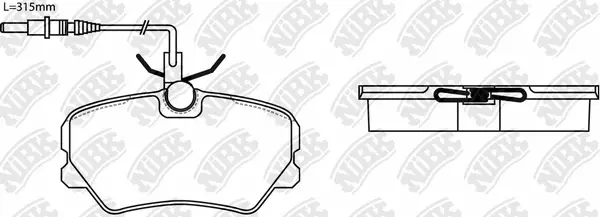 Brake Pad Set, disc brake (PN0297W)