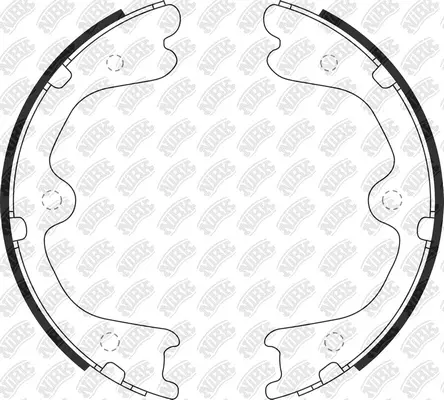Brake Shoe Set, parking brake (FN0623)