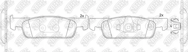 Brake Pad Set, disc brake (PN43001)