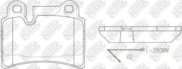 Brake Pad Set, disc brake (PN0541W)