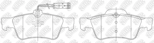 Brake Pad Set, disc brake (PN0344W)