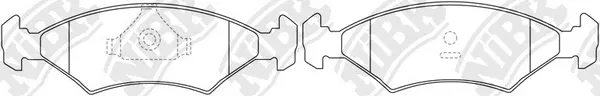 Brake Pad Set, disc brake (PN0231)