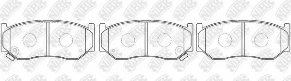 Brake Pad Set, disc brake (PN9812)