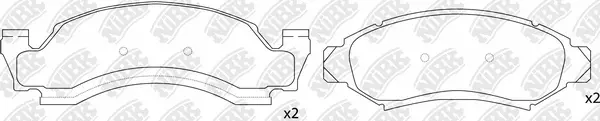 Brake Pad Set, disc brake (PN0617)
