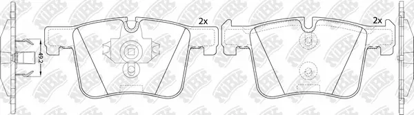 Brake Pad Set, disc brake (PN0558)