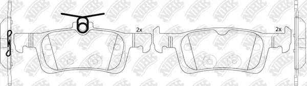 Brake Pad Set, disc brake (PN0856)