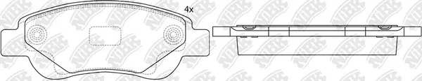 Brake Pad Set, disc brake (PN1841)