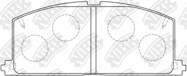 Brake Pad Set, disc brake (PN1077)
