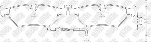 Brake Pad Set, disc brake (PN0034W)