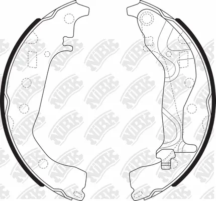 Brake Shoe Set (FN2417)