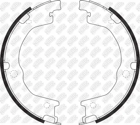 Brake Shoe Set, parking brake (FN11005)
