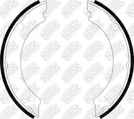Brake Shoe Set, parking brake (FN0539)