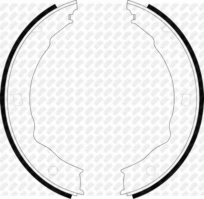 Brake Shoe Set, parking brake (FN0565)