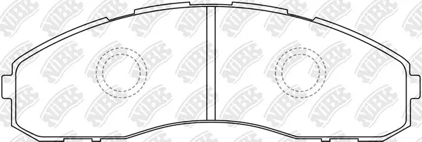 Brake Pad Set, disc brake (PN1553)