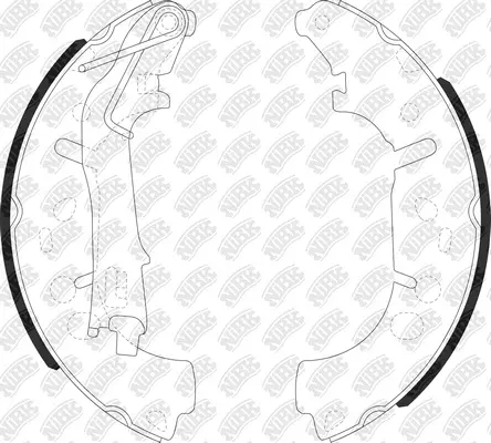 Brake Shoe Set (FN0624)