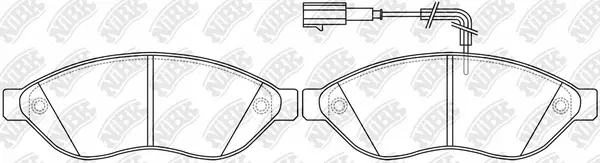 Brake Pad Set, disc brake (PN0474W)