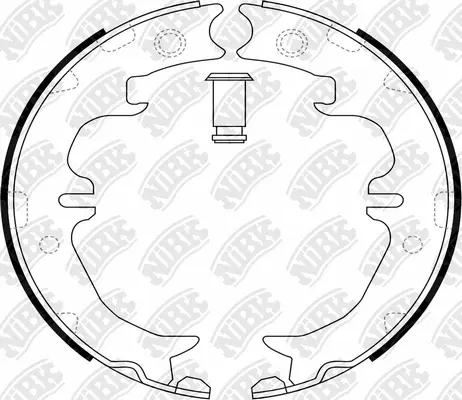 Brake Shoe Set, parking brake (FN0567)