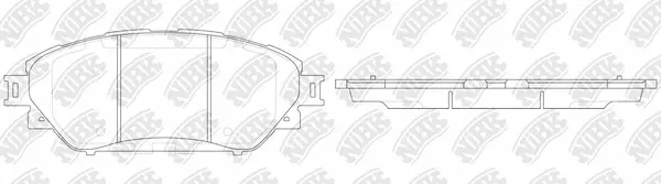 Brake Pad Set, disc brake (PN1803)