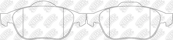 Brake Pad Set, disc brake (PN0204)