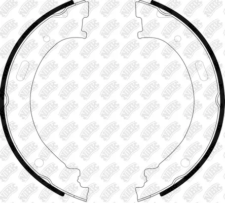 Brake Shoe Set, parking brake (FN0677)