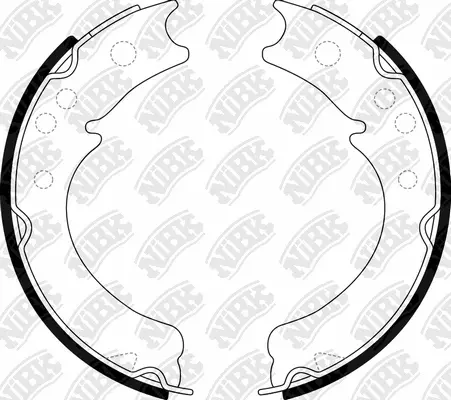 Brake Shoe Set, parking brake (FN4404)