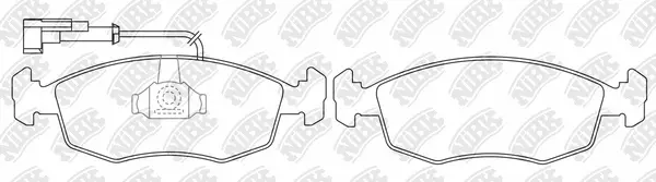 Brake Pad Set, disc brake (PN0631W)