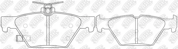 Brake Pad Set, disc brake (PN7804)