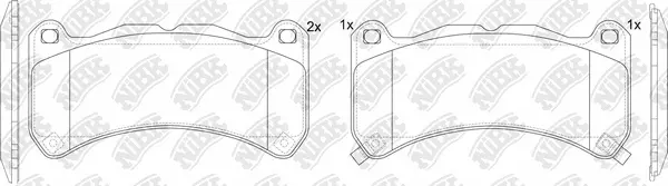 Brake Pad Set, disc brake (PN1850)