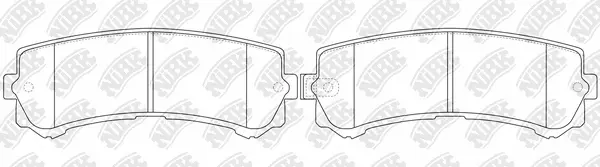 Brake Pad Set, disc brake (PN2803)