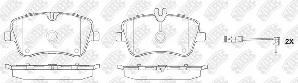 Brake Pad Set, disc brake (PN0199W)
