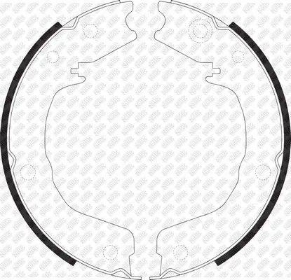 Brake Shoe Set, parking brake (FN0626)