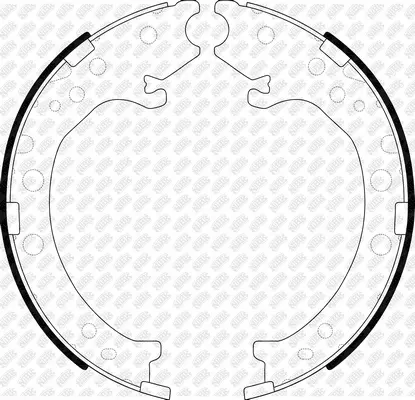 Brake Shoe Set, parking brake (FN8003)