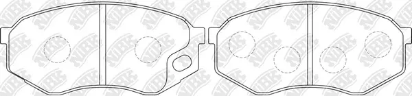 Brake Pad Set, disc brake (PN3349)