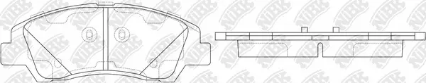 Brake Pad Set, disc brake (PN0858)