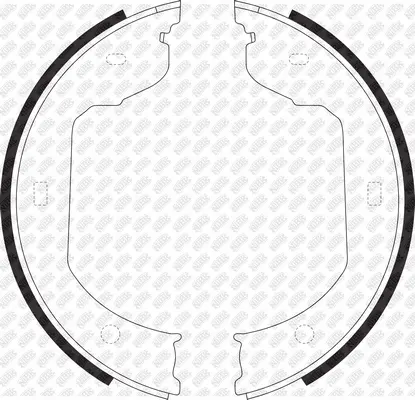 Brake Shoe Set, parking brake (FN0589)